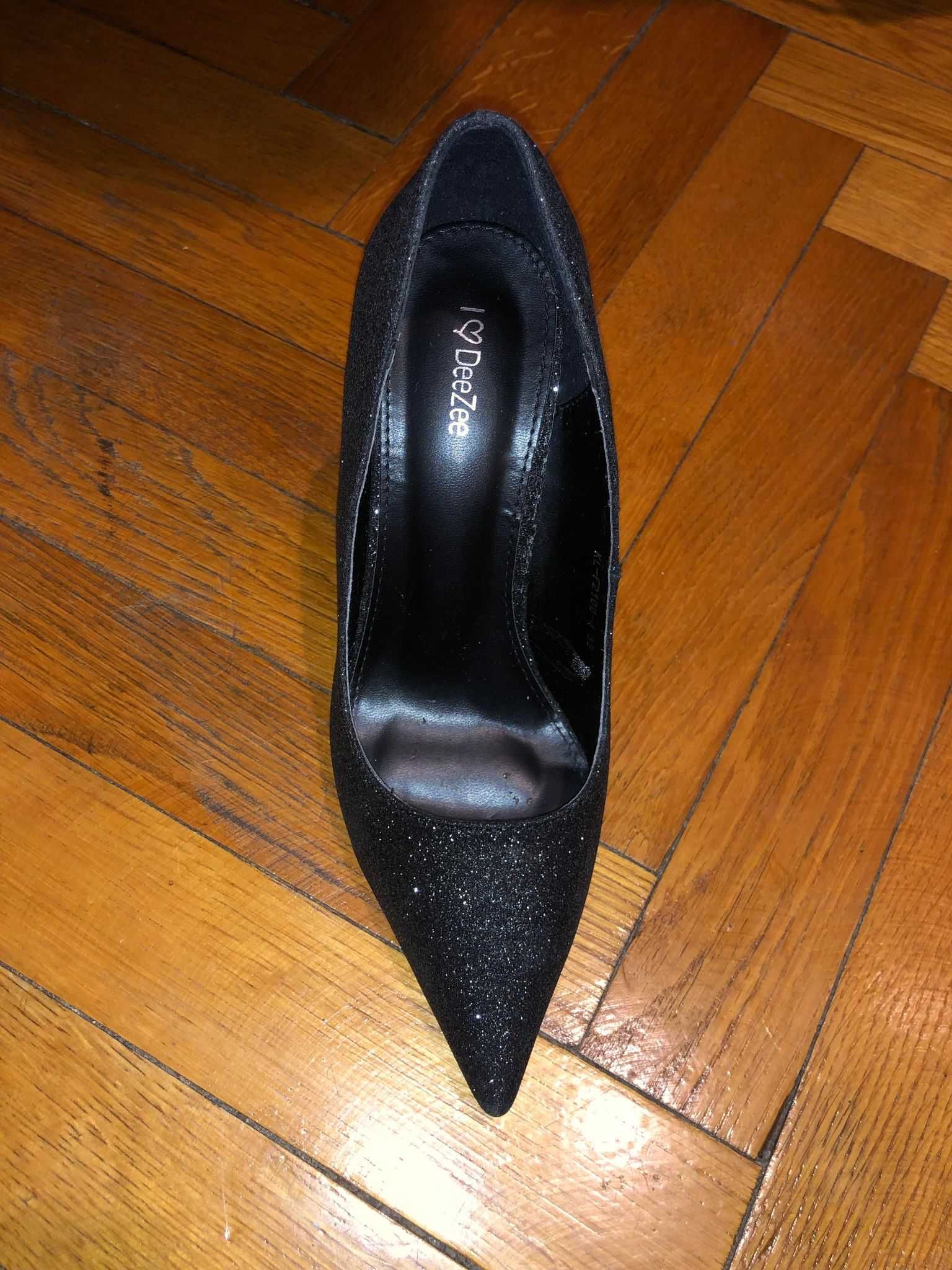 Pantofi stiletto negri, mărimea 38