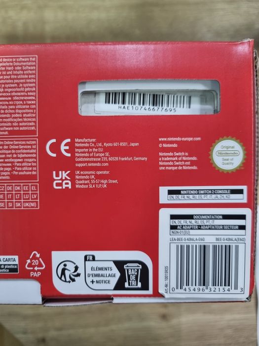 Nintendo Switch 2 complet la cutie 256Gb