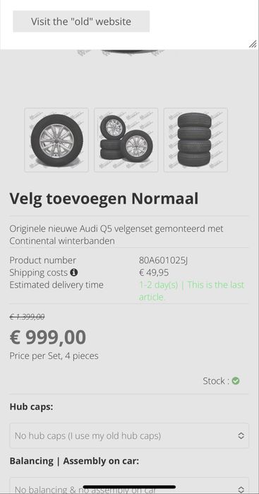 Jante oem 5x112 Audi A4/5/6/Q5 R17