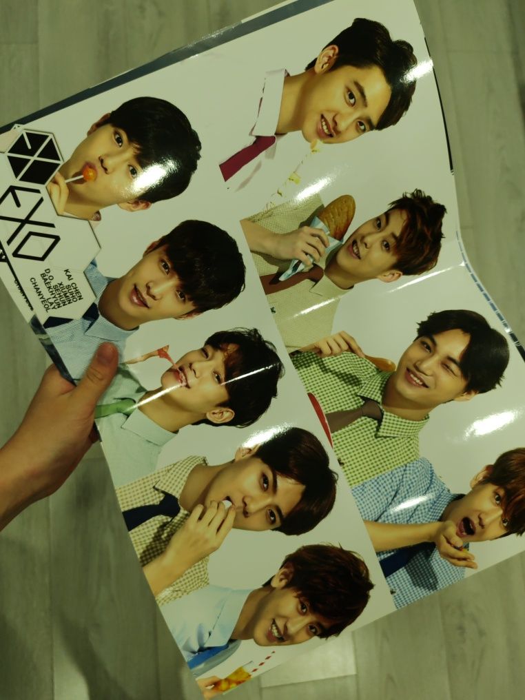 Плакаты с группой EXO 4шт