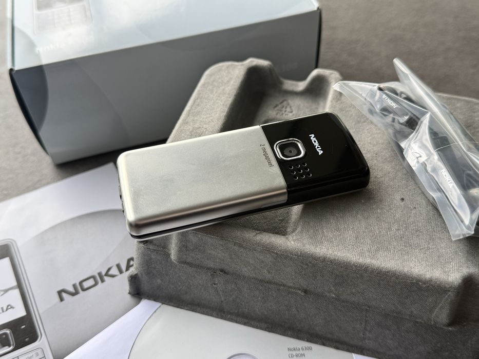 Nokia 6300 Silver/Neverlocked•Full Box•Made in Romania•Ca Nou