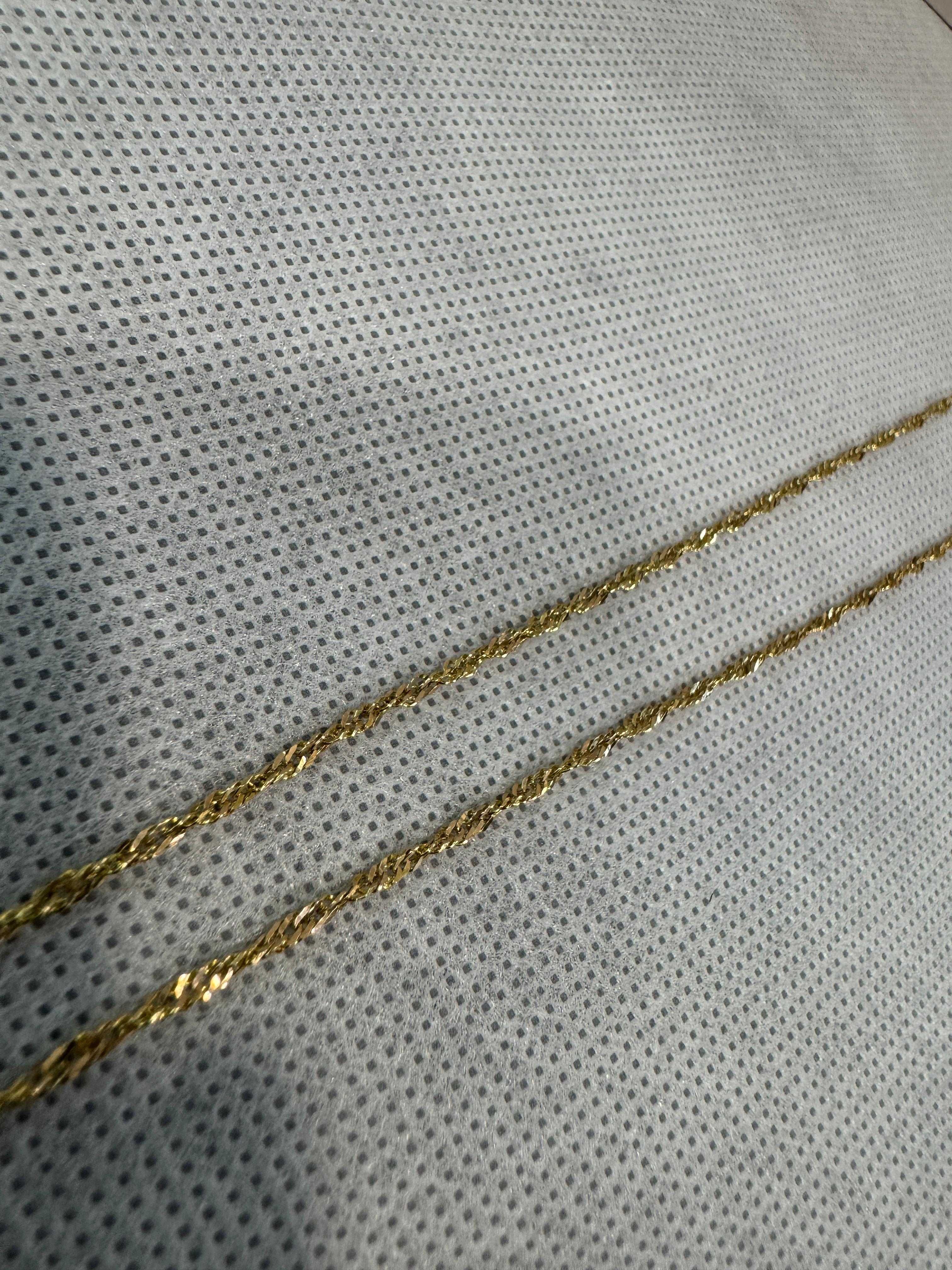 (Ag41) Lant aur 14K B5319-Certificat de garantie!