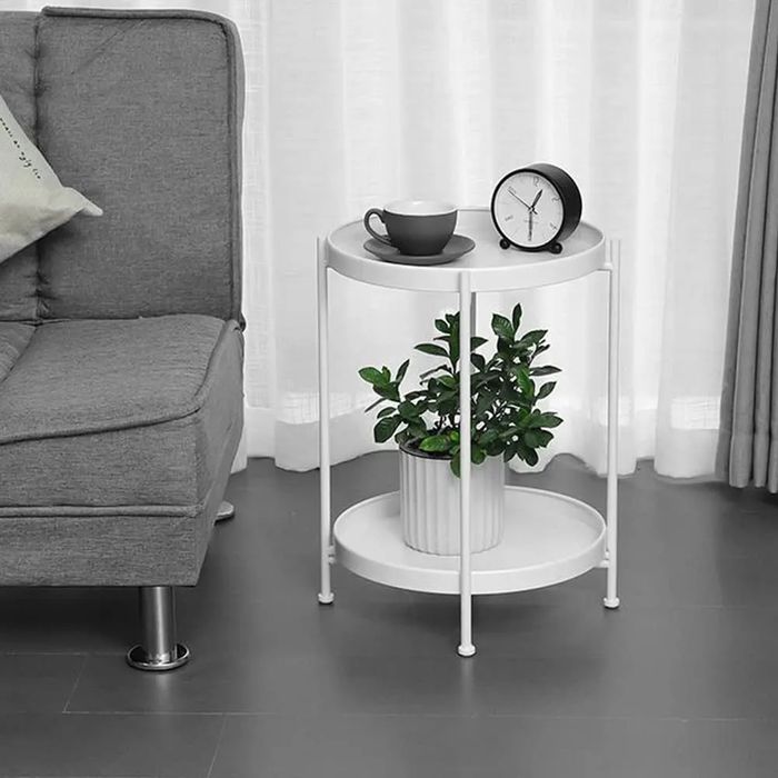 Легкий роскошный круглый журнальный столик