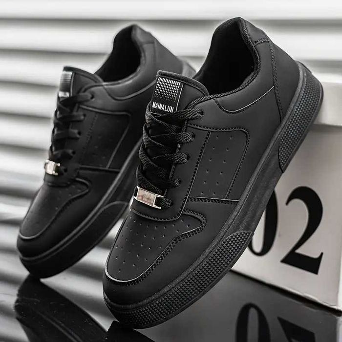 Мъжки зимни кежуал,street маратонки – черни