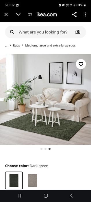 Vand covor ikea nou