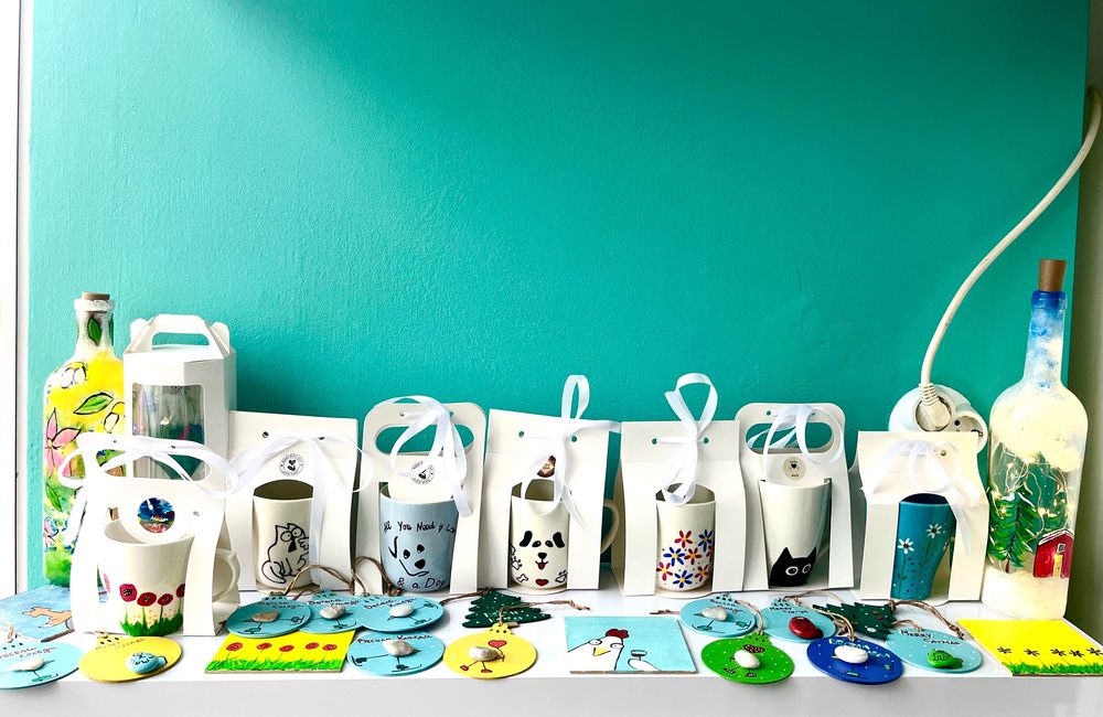 Ръчно рисувани чаши