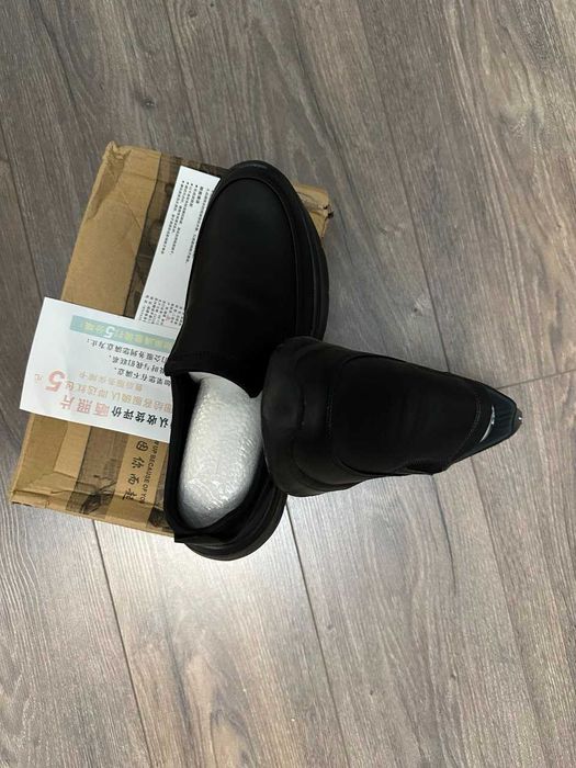 мужские новые кожаные туфли