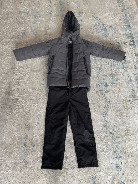 Детский зимний комбинезон на мальчика 8-10 лет, 140см