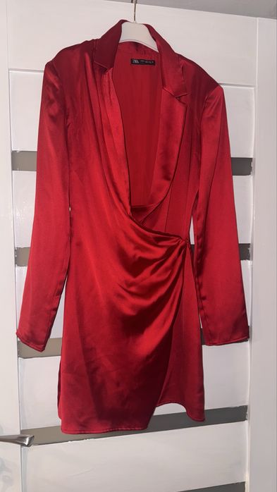 Rochie rosie zara tip sacou xs