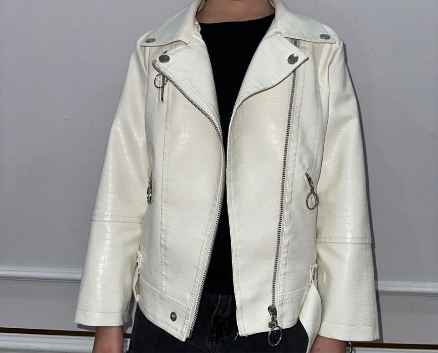 Детская куртка кожанка