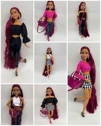 Комплект нови модни дрехи обувки и чанти за кукли Барби Barbie