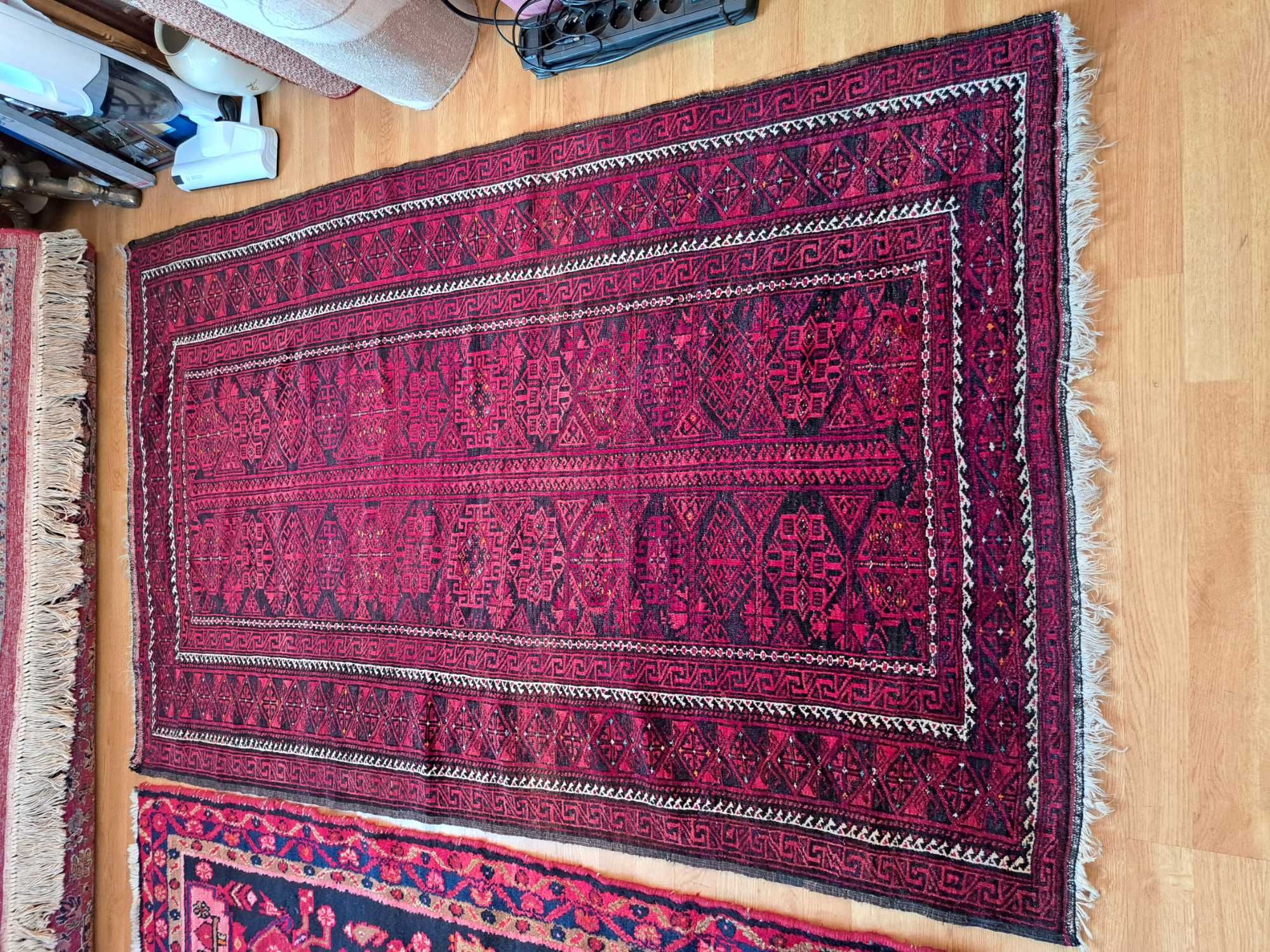 covor lana 100% 183/113 traversa manual traditional persan iran vechi