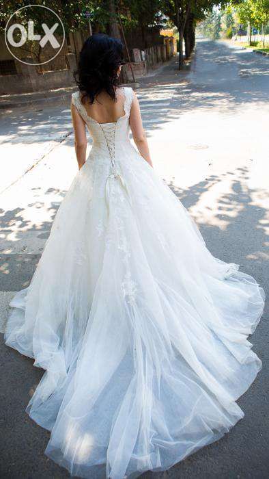 Rochie mireasa dantela mas 32-34