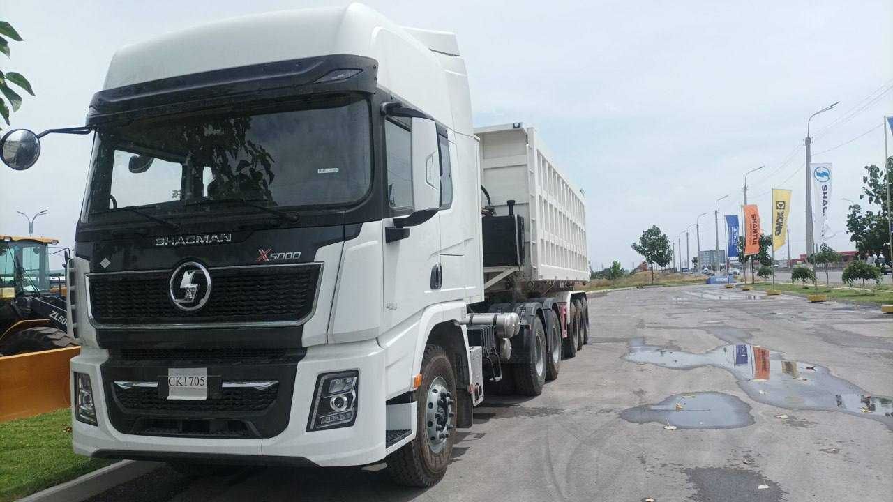 Shacman X5000 CNG и Полуприцеп самосвальный  60 т