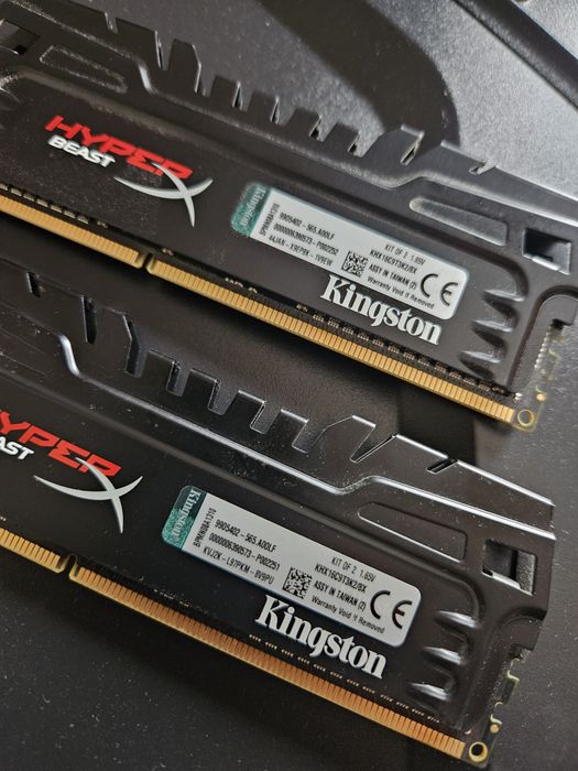 2x4 gb ddr3 Ram Kingston Hyper beast 1600mhz retro pc 8 gb ram