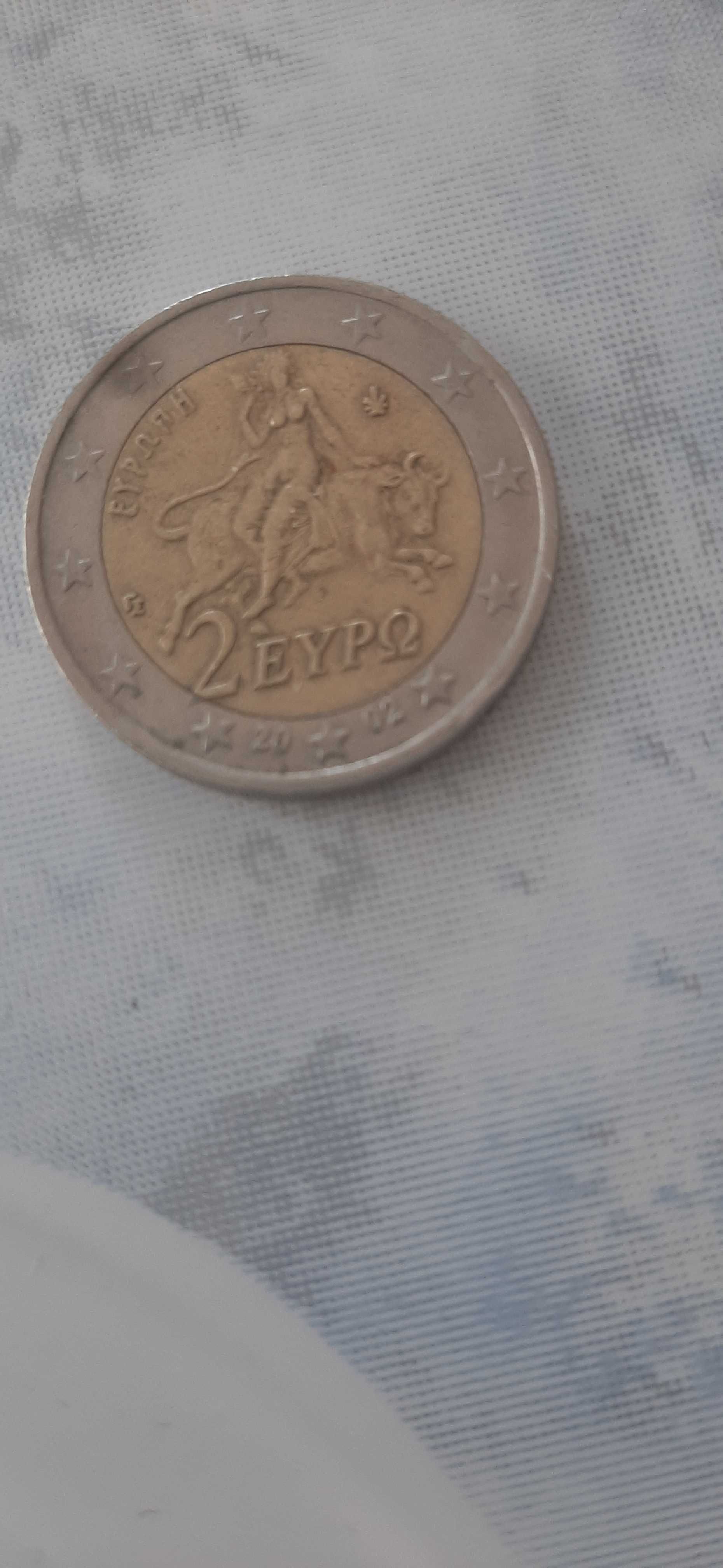 Moneda colectie 2 euro grecia an 2002