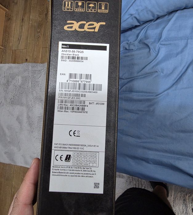 Laptop Gaming Acer Nitro 5 AN515-58  i7-12700H RTX3050