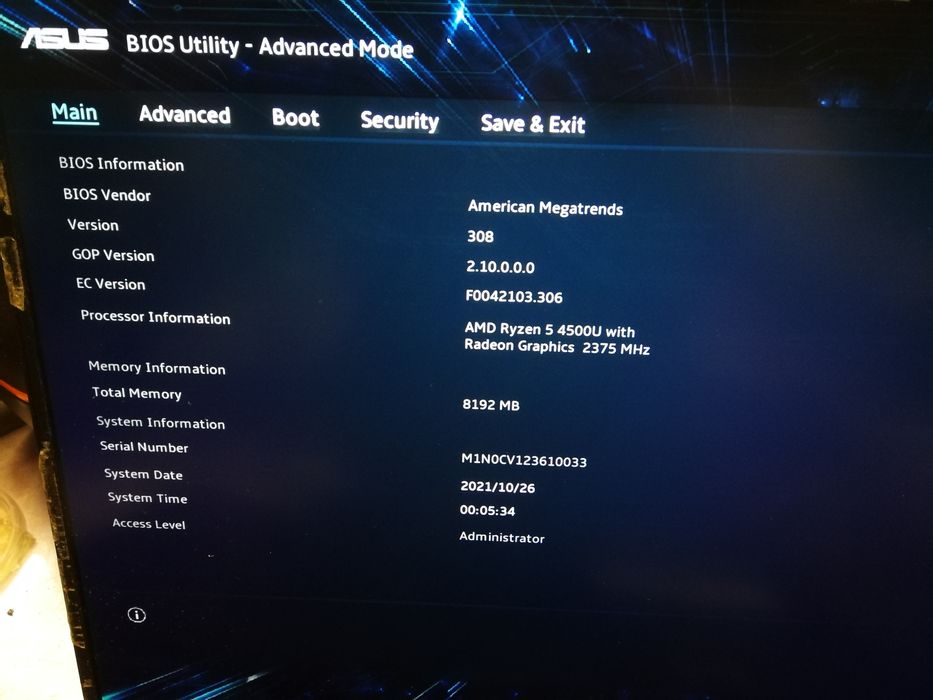 Asus VivoBook M513I M513IA-WB514T работещ, на части.