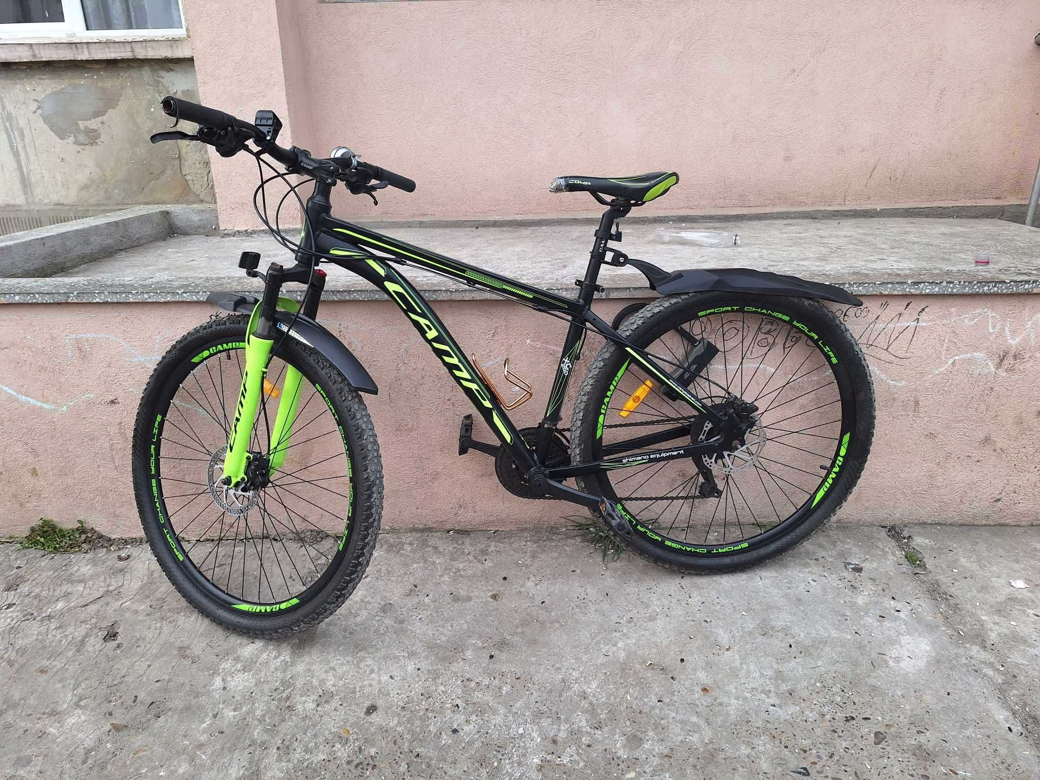Bicicleta RDB CAMP XC 4.1, roata 29 inch, Negru/Verde