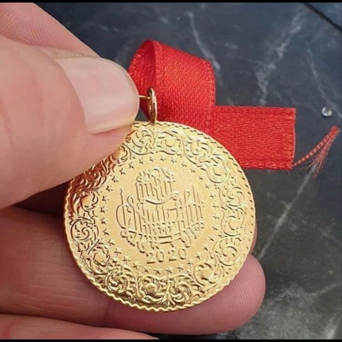 Златна турска монета за сватби