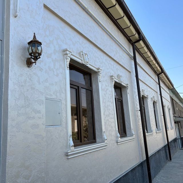 Travertin fasad ishlari