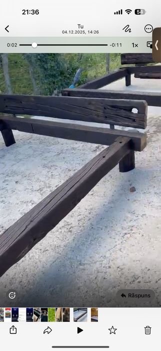 Pat ( am 4 paturi) lemn masiv ( grinda veche )