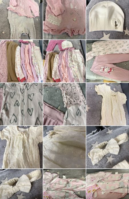 Вещи на новорожденную девочку пакет