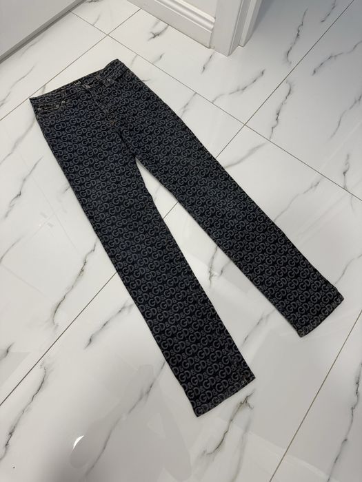 Dolce & Gabbana Women's Denim Pants Logo Monogram Trousers Blue Sz 28
