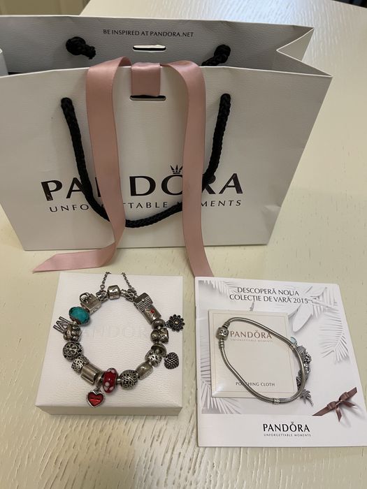 Bratara Pandora din argint si aur!