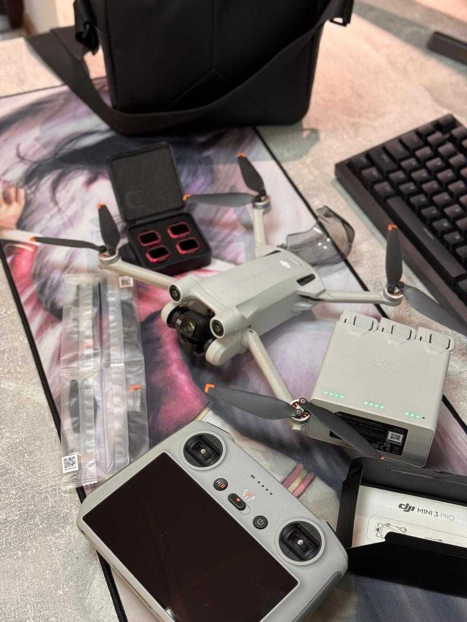 Дрон DJI Mini 3 Pro+ DJI RC + Fly More Combo Plus белый
