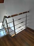 Balustrade de inox cu lemn