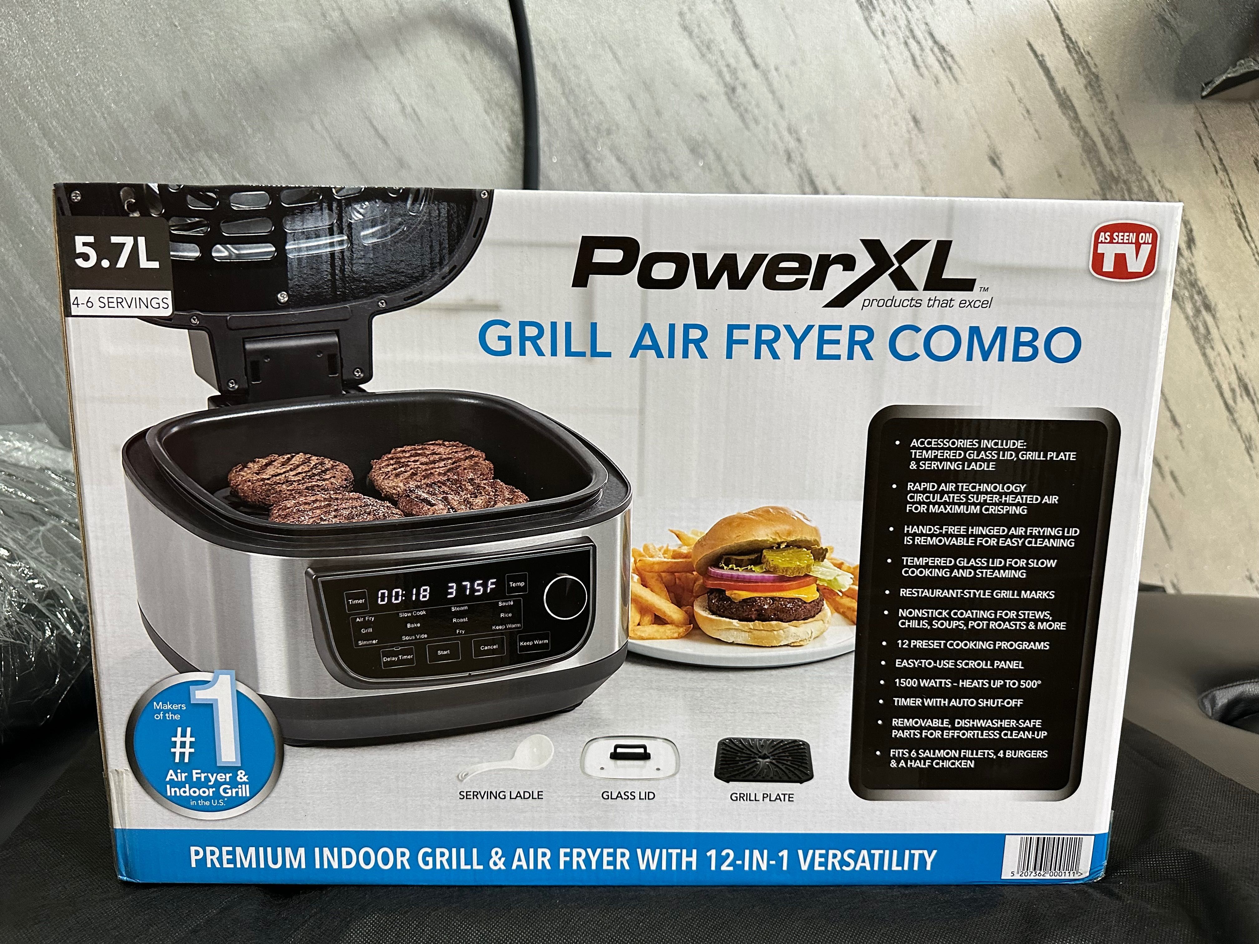Air fryer grill combo