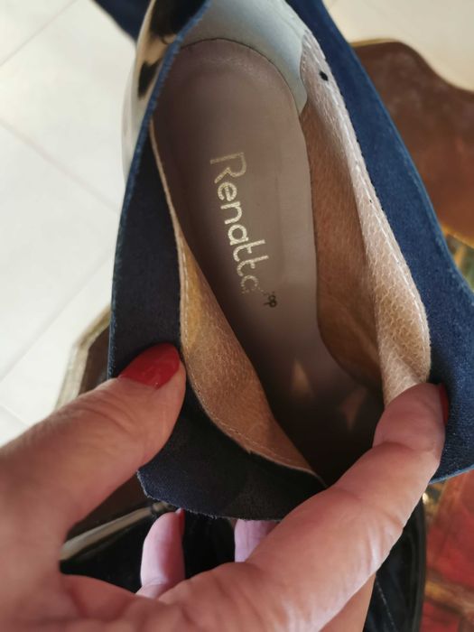 Нови обувки естествен лак Guess, обувки змийска кожа  , испански боти