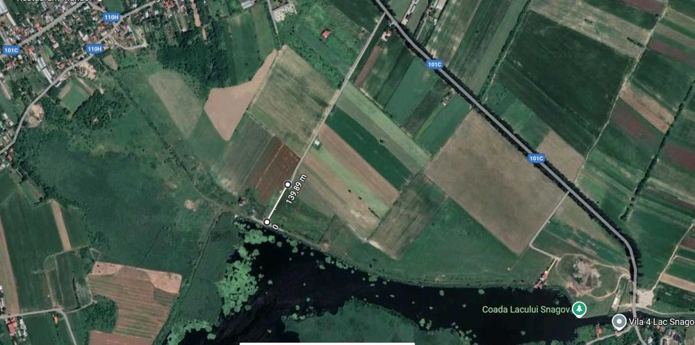 Teren intravilan Snagov priveliște lac 500 mp 140 m lac 31Emp fără TVA