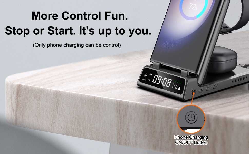 Зарядна станция 4 в 1 за смартфон Samsung и други