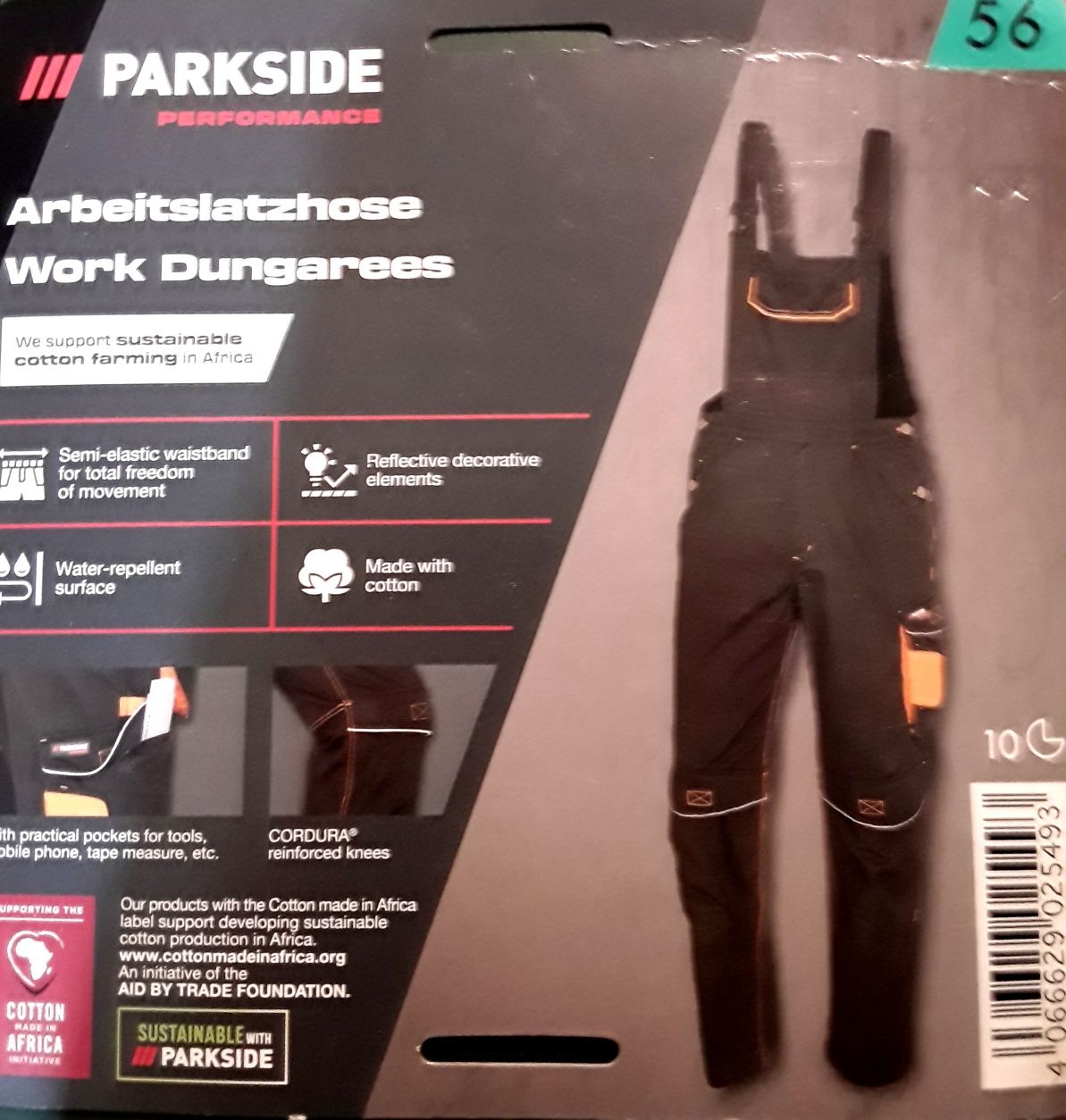 SALOPETE PARKSIDE Pantaloni  cu pieptar si bretele - NOI - 95 Lei