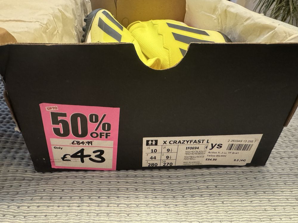 Adidas X Crazyfast League размер 44