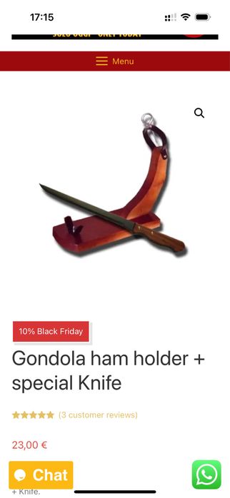 Suport Jamon Ham din lemn