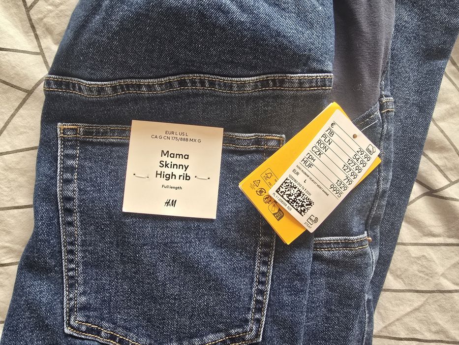 Дънки за бременни H&M и клин Soon Mama за бременни Размер L XL Лот