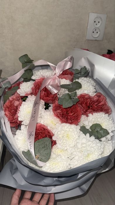 Свежие букеты роз