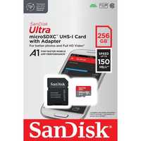 Card de memorie SANDISK Ultra microSDXC 256GB 150MB/s clasa 10 Sigilat