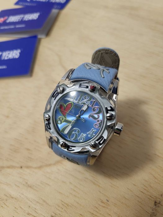 Ceas Solo Tempo Sweet Years, curea din material textil și piele