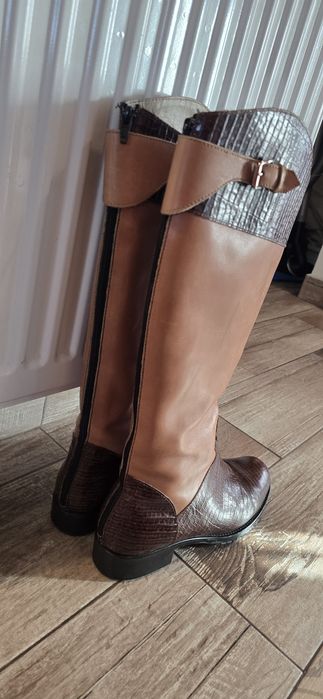 Cizme piele maro
