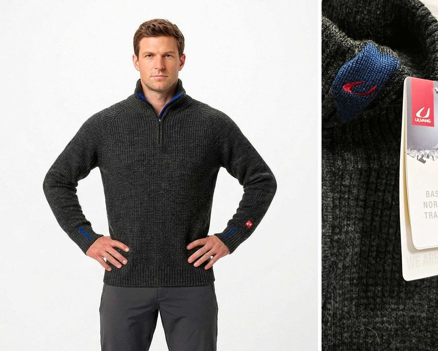 ULVANG Оригинален мъжки вълнен пуловер размер L  НОВО