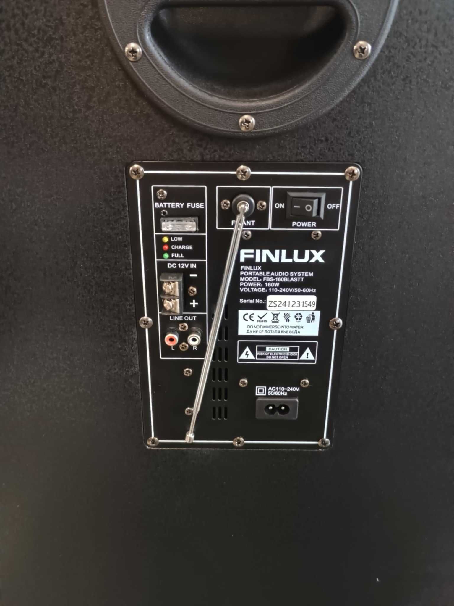 Аудио система Finlux кристално чист звук Тонколона Караоке 160 W