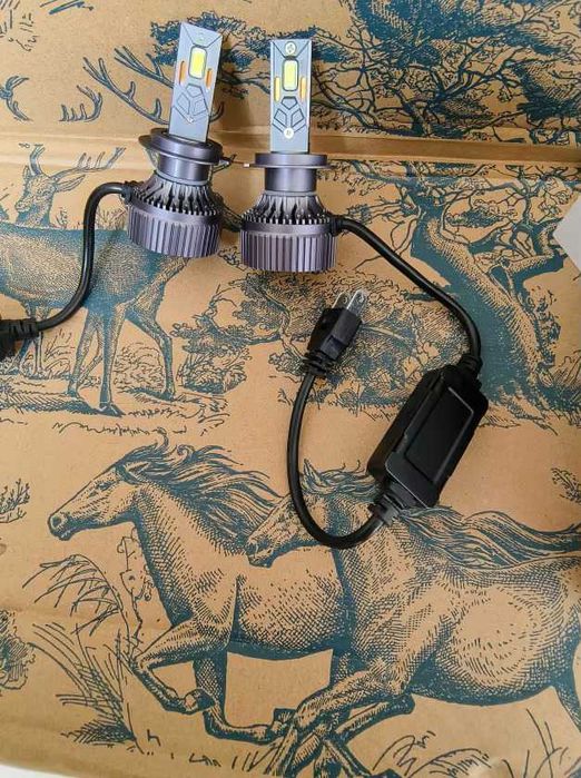 Set 2 Becuri LED Led-uri AUTO Moto H7 Canbus 120W/set 6000K ALB