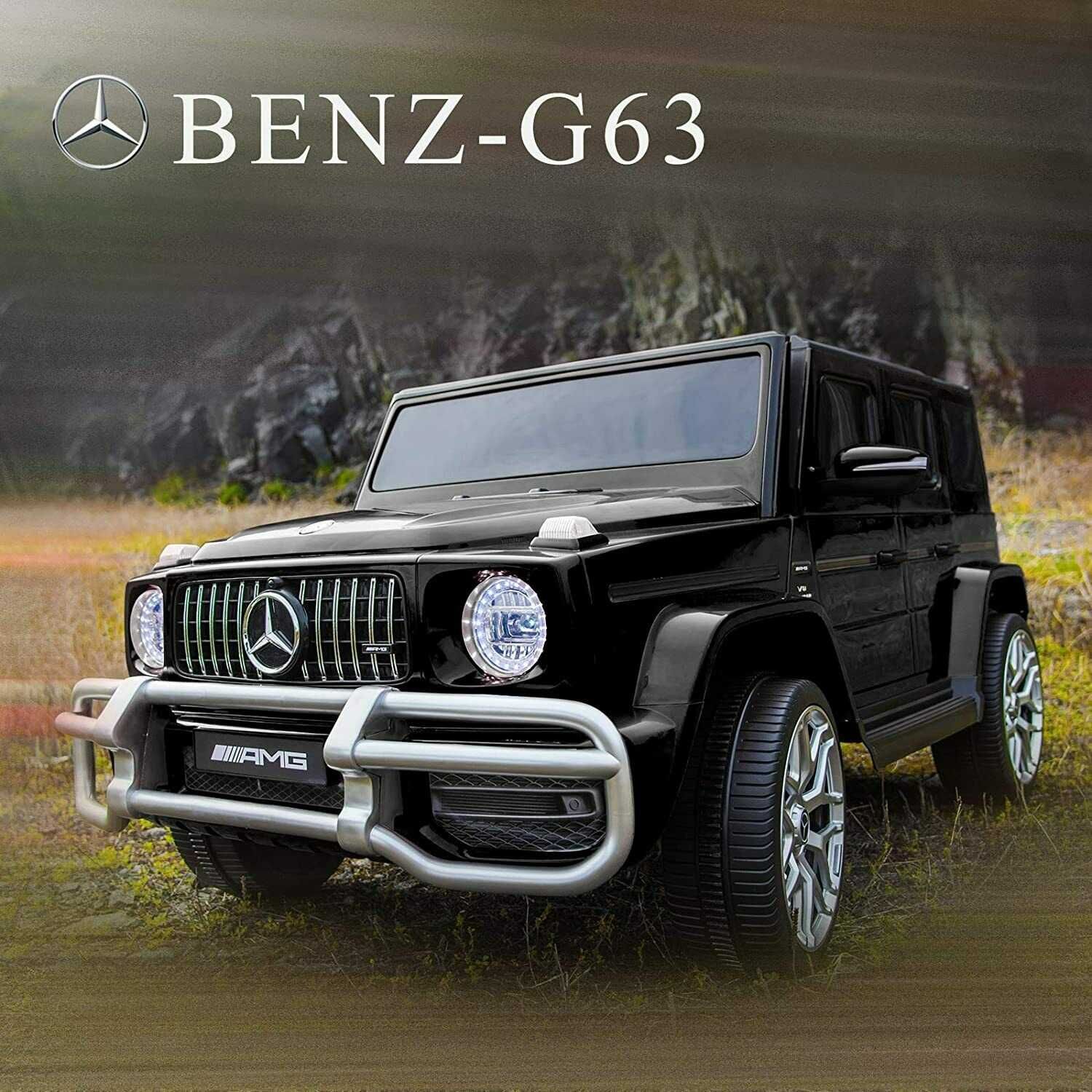 ДВУМЕСТЕН Акумулаторен джип Mercedes-Benz G63 AMG 24V батерия,MP3