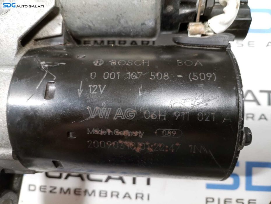 Electromotor Cutie Manuala Audi A6 C7 2.0 TFSI CAEB CAED CDNB 2008 - 2017 Cod 06H911021A 0001107508 [B3677]