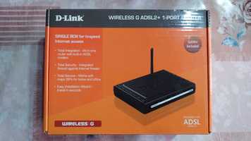 Роутер для интернета D-Link model: DSL-2600U Wireless G  ADSL2+ 1 Port