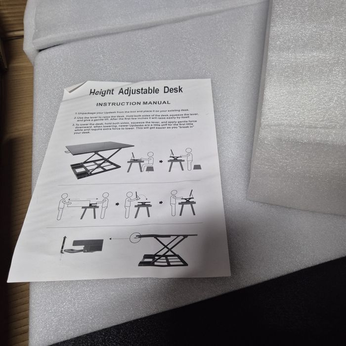 Голям размер конвертор за бюро с регулируема височина